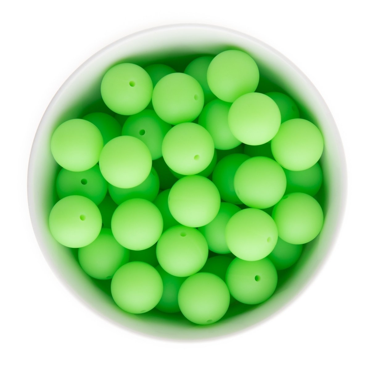 Silicone Round Beads Glow in the Dark Rounds 19mm from Cara & Co Craft Supply