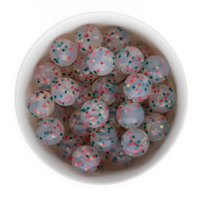 Silicone Round Beads Sprinkle Rounds 19mm from Cara & Co Craft Supply