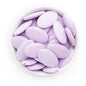 Silicone Shape Beads Faceted Ovals Lilac from Cara & Co Craft Supply