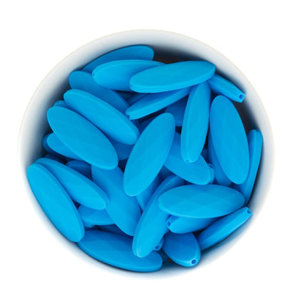 Silicone Shape Beads Marquise Sky Blue from Cara & Co Craft Supply