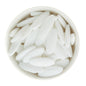 Silicone Shape Beads Marquise White from Cara & Co Craft Supply