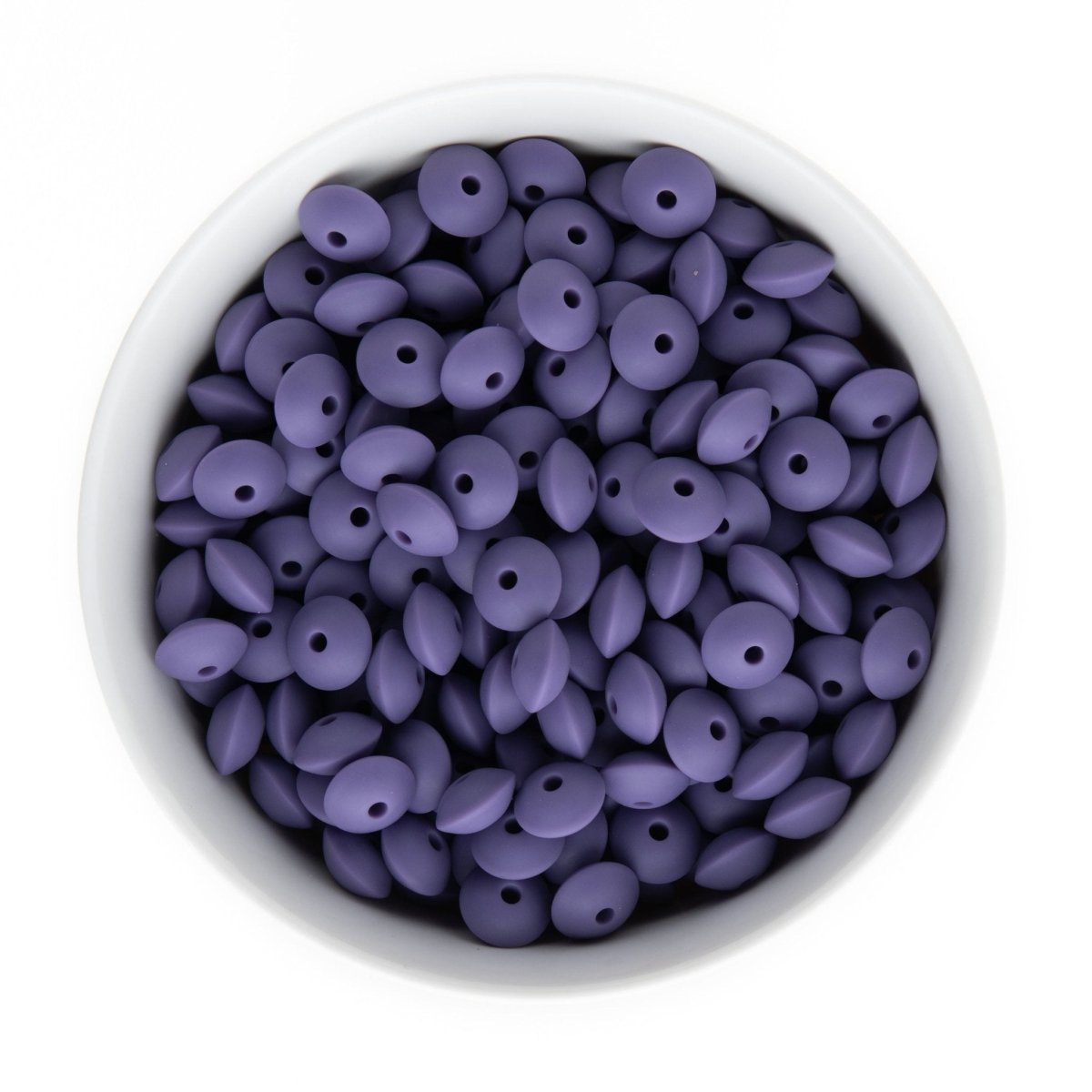 Silicone Shape Beads Saucers Amethyst from Cara & Co Craft Supply