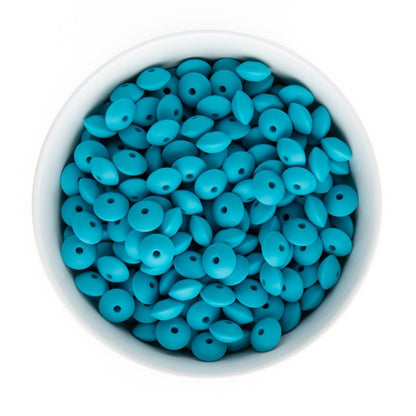 Silicone Shape Beads Saucers Blue Raspberry from Cara & Co Craft Supply