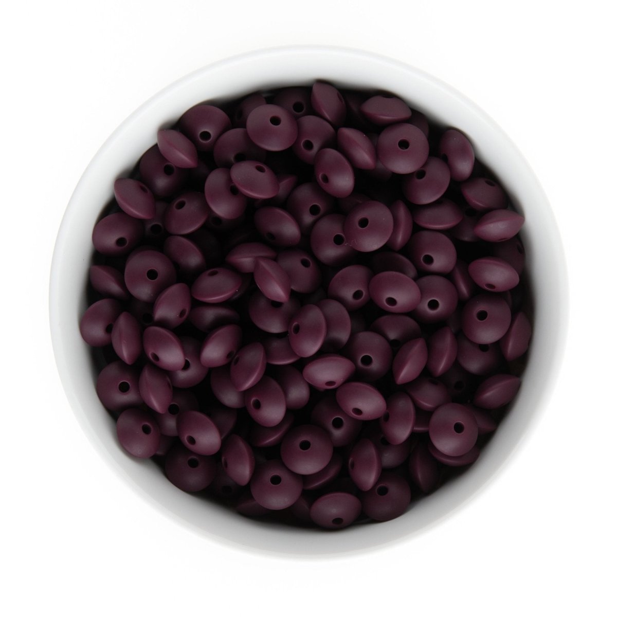 Silicone Shape Beads Saucers Mystic Mulberry from Cara & Co Craft Supply