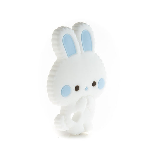 Silicone Teethers and Pendants Fluffy Bunnies Baby Blue from Cara & Co Craft Supply