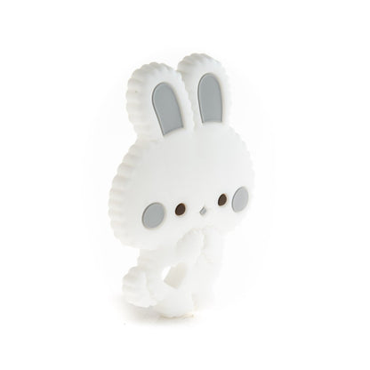 Silicone Teethers and Pendants Fluffy Bunnies Glacier Grey from Cara & Co Craft Supply