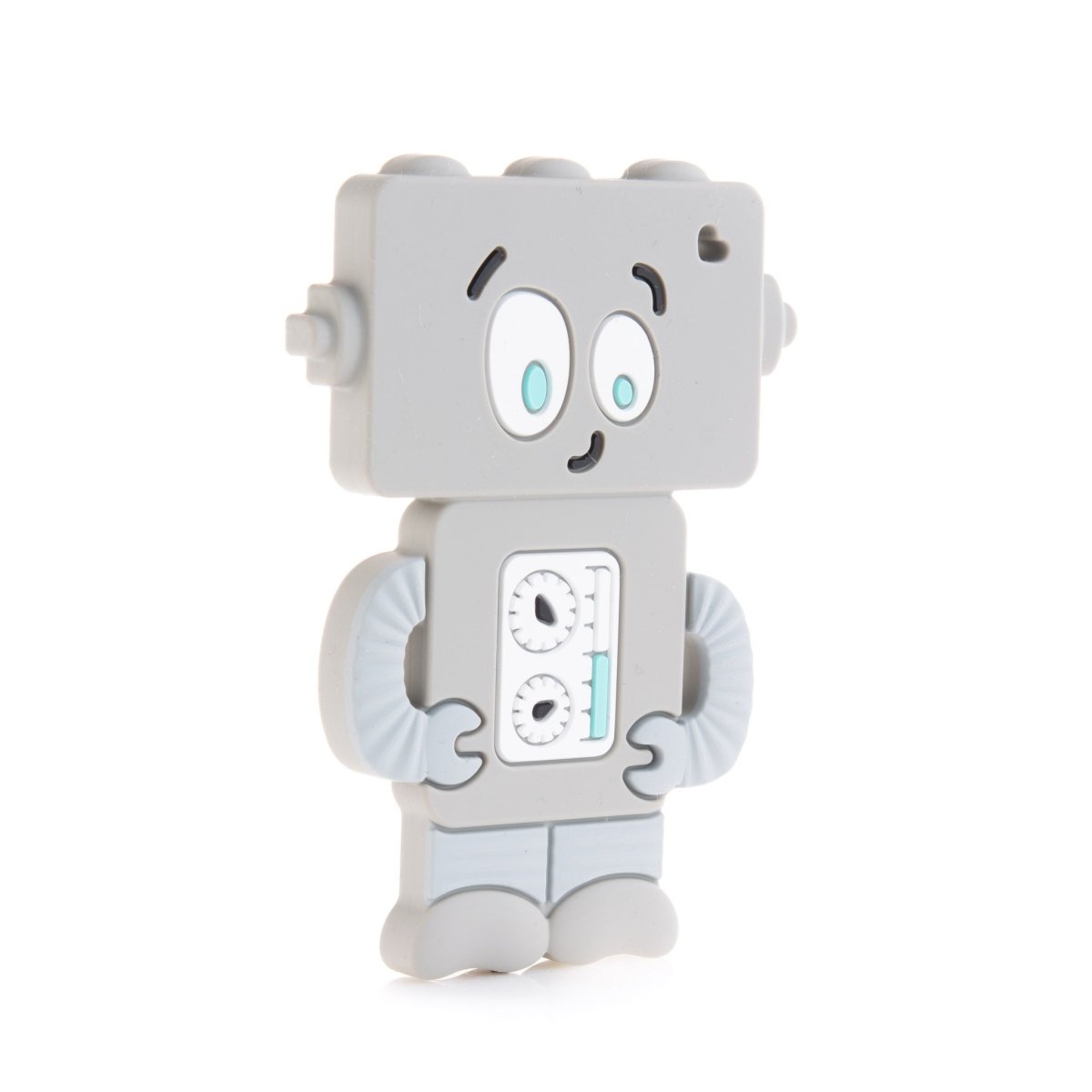 Silicone Teethers and Pendants Robots Grey from Cara & Co Craft Supply