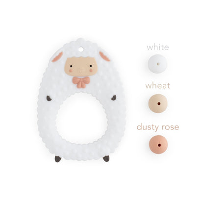 Silicone Teethers and Pendants Sheep Icy Blue from Cara & Co Craft Supply