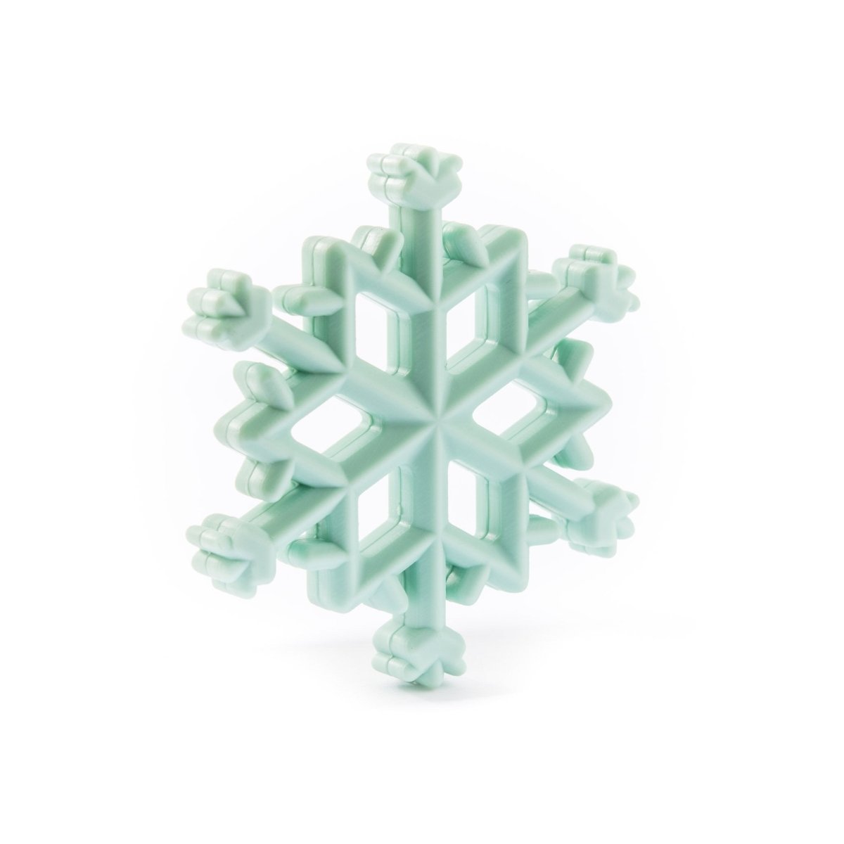 Silicone Teethers and Pendants Snowflakes Mint from Cara & Co Craft Supply
