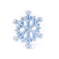 Silicone Teethers and Pendants Snowflakes Pastel Blue from Cara & Co Craft Supply