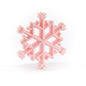 Silicone Teethers and Pendants Snowflakes Soft Pink from Cara & Co Craft Supply