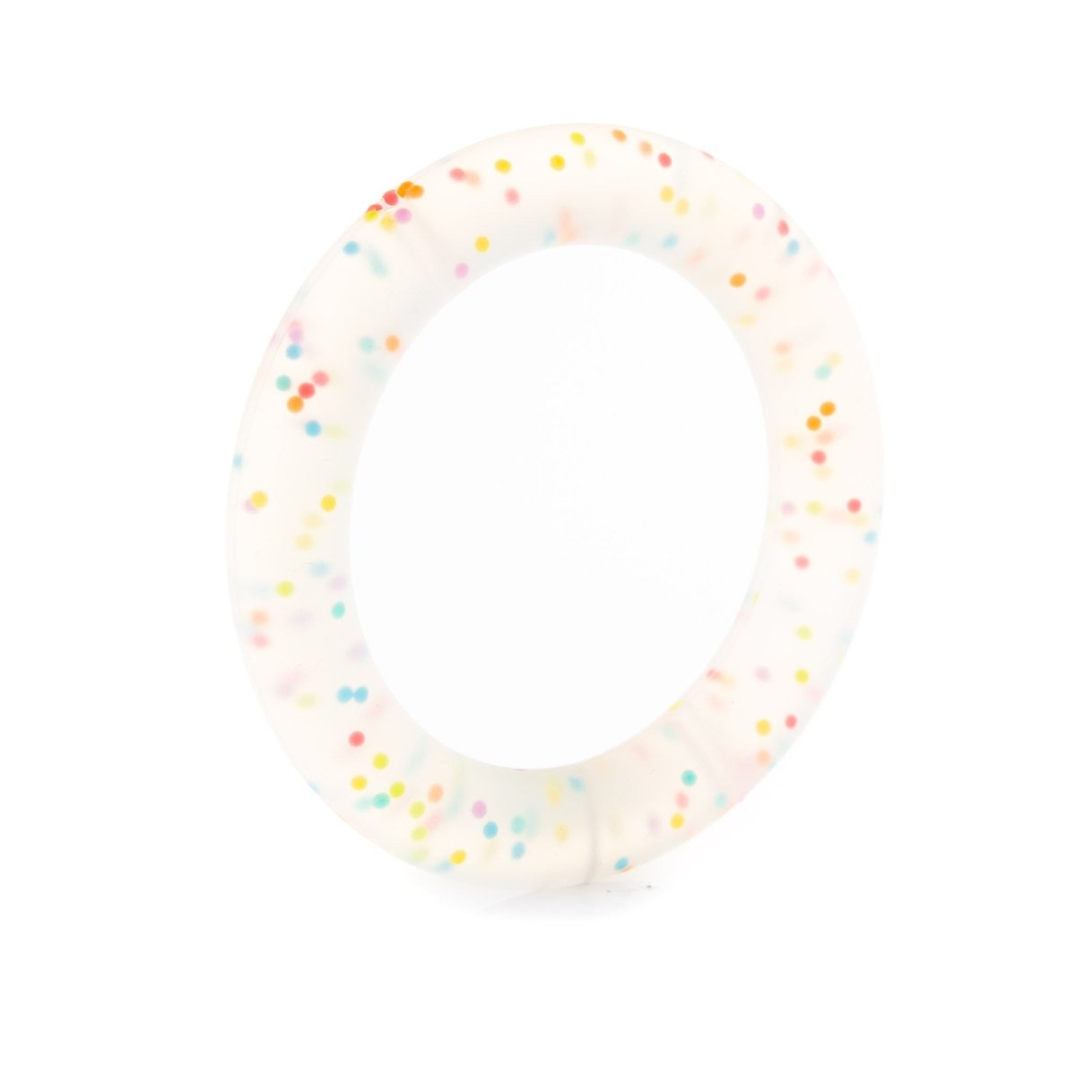 Silicone Teethers and Pendants Teething Rings Rainbow Sprinkles from Cara & Co Craft Supply