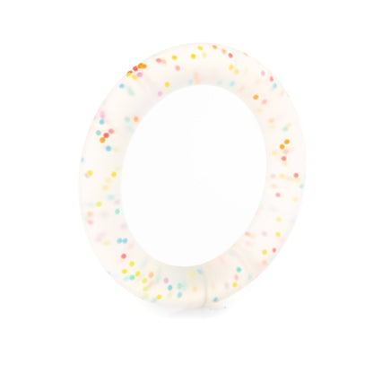 Silicone Teethers and Pendants Teething Rings Rainbow Sprinkles from Cara & Co Craft Supply