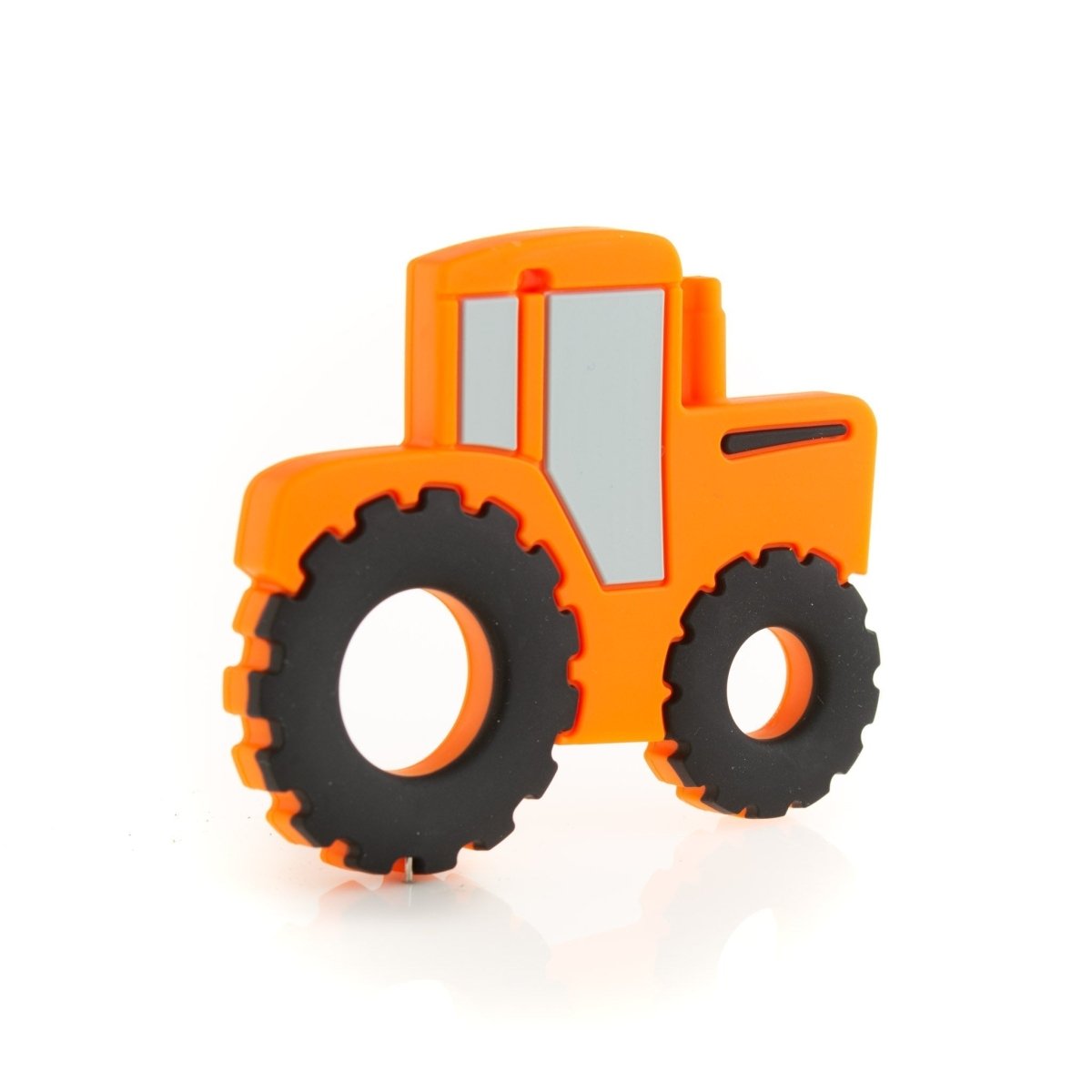 Silicone Teethers and Pendants Tractors Tangerine Orange from Cara & Co Craft Supply