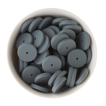 Spacer Beads Coins Grey from Cara & Co Craft Supply