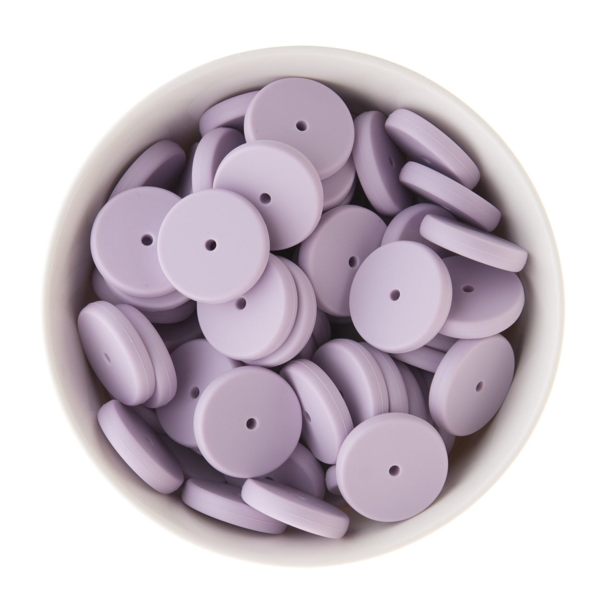 Spacer Beads Coins Lilac from Cara & Co Craft Supply