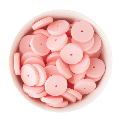 Spacer Beads Coins Soft Pink from Cara & Co Craft Supply