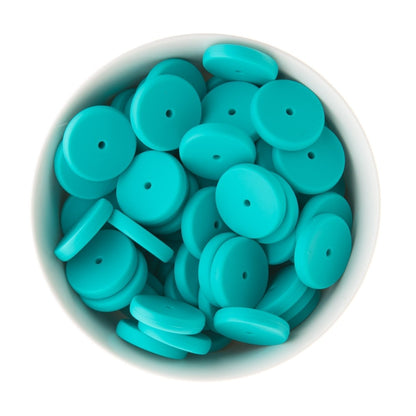 Spacer Beads Coins Turquoise from Cara & Co Craft Supply