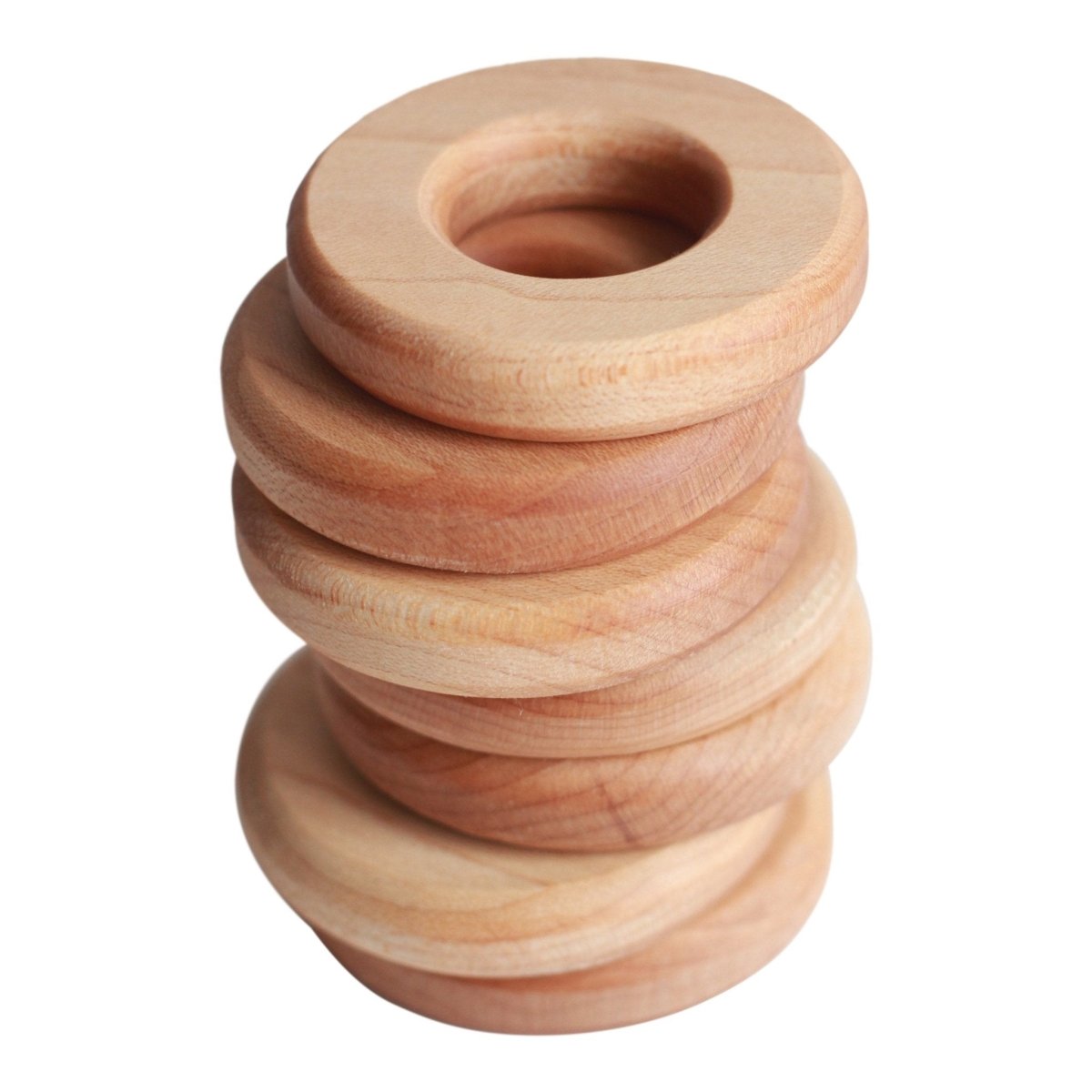 Maple Log Rings Flat Faced Maple Wood Rings | Cara & Co.