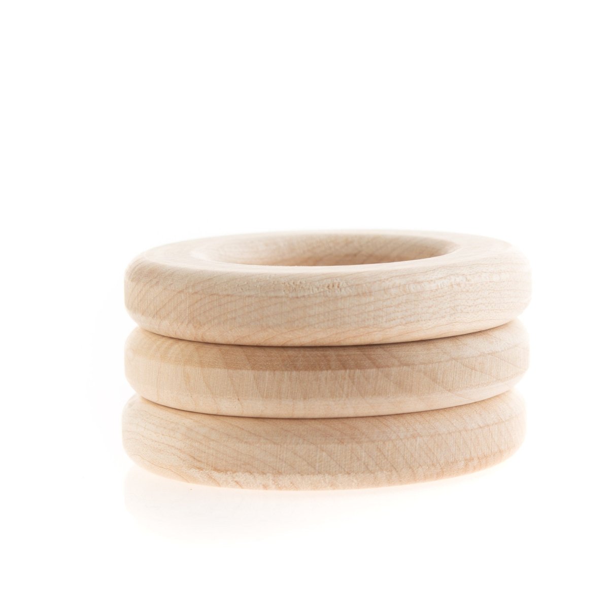 Wood Rings and Pendants Rings - Flat-Faced Maple Wood 2.75" from Cara & Co Craft Supply
