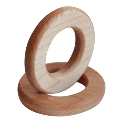 Wood Rings and Pendants Rings - Flat-Faced Maple Wood 3.25" from Cara & Co Craft Supply