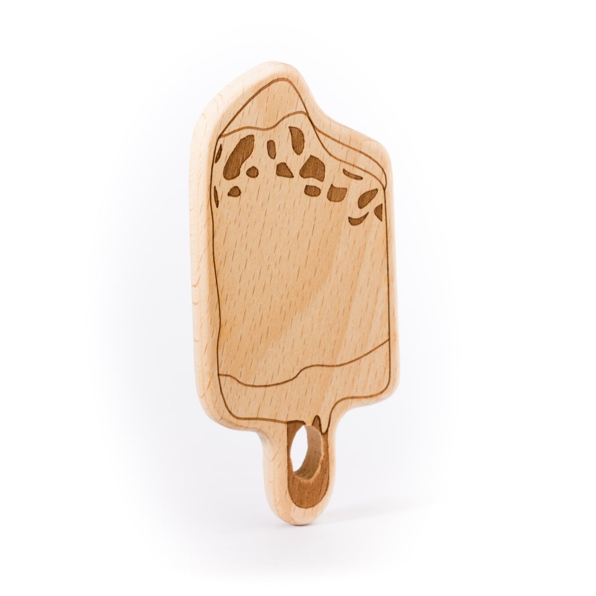 Wood Rings & Pendants Large - Beech Wood Ice-Cream Bar from Cara & Co Craft Supply