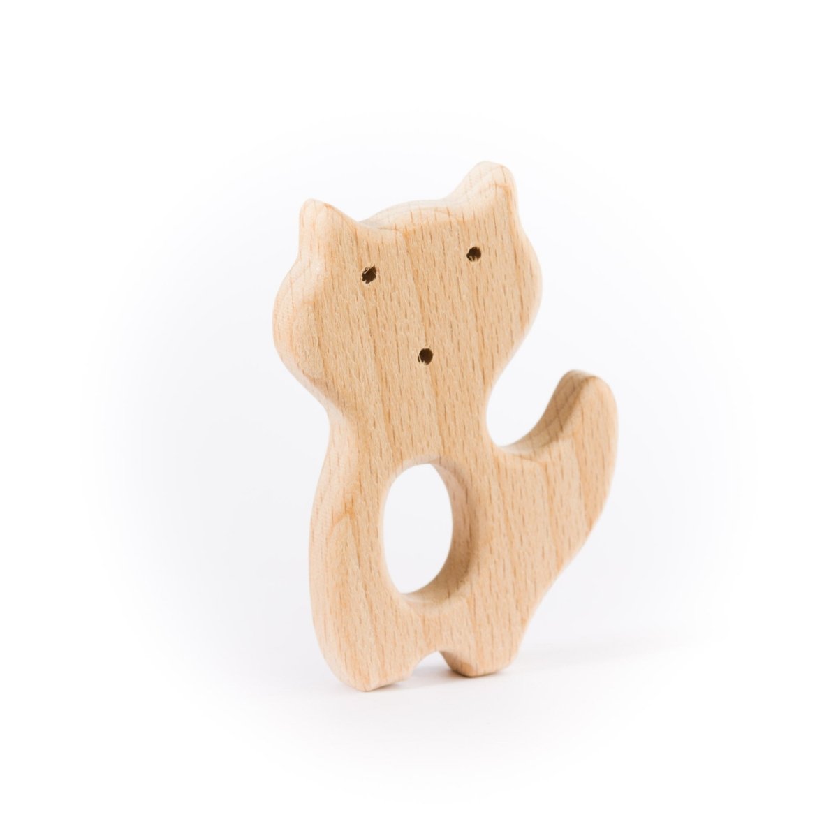 Wood Rings & Pendants Small - Beech Wood Fox from Cara & Co Craft Supply