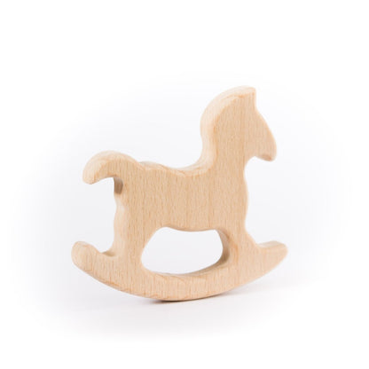 Wood Rings & Pendants Small - Beech Wood Rocking Horse from Cara & Co Craft Supply