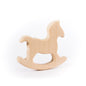 Wood Rings & Pendants Small - Beech Wood Rocking Horse from Cara & Co Craft Supply